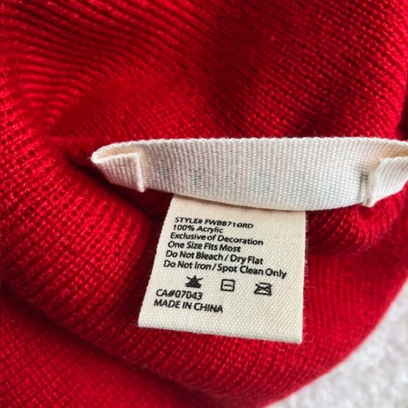 SALE 2 for $26 / 3 for $33 Rae Dunn MERRY Knit Beanie Hat Christmas Toque,  NWT - Picture 6 of 6